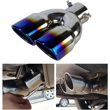 Universal Stainless Steel Dual Exhaust Muffler - wnkrs
