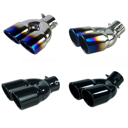 Universal Stainless Steel Dual Exhaust Muffler - wnkrs