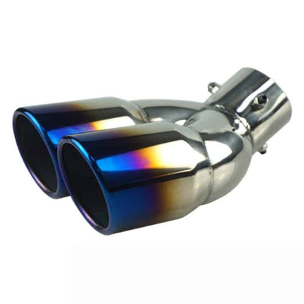 Universal Stainless Steel Dual Exhaust Muffler - wnkrs