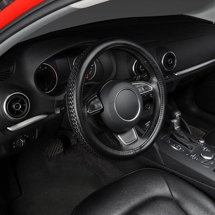 Steering Wheel Cover with Anti-Slip Braiding - wnkrs
