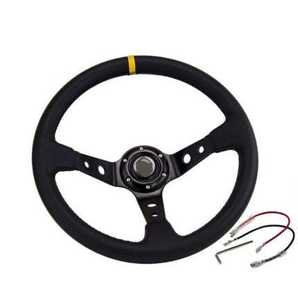 Universal Round Sport Steering Wheel - wnkrs