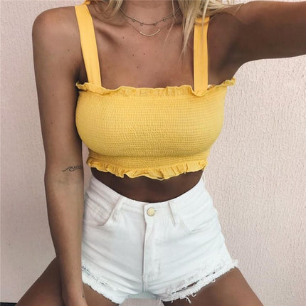 Elastic Summer Crop Top - Wnkrs