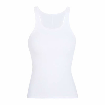 Solid Color Basic Ribbed Knitted Tank Top - Wnkrs