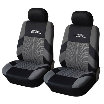 Universal Tire Track Patterned Car Seat Covers Set - wnkrs