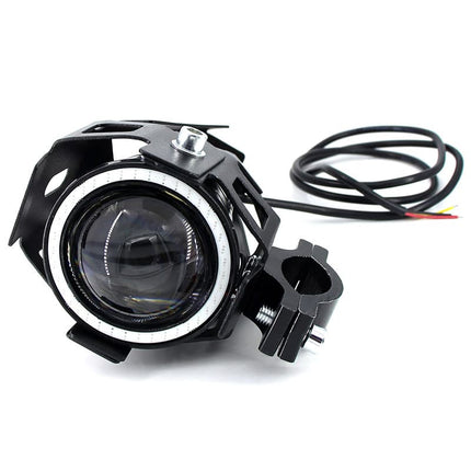 DC 12 V Motorcycle Headlights Pair with Angel Eye - wnkrs