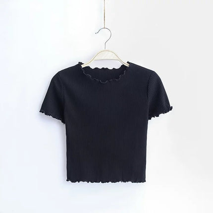 Vintage Slim Fit Short Sleeve Top for Women - Wnkrs