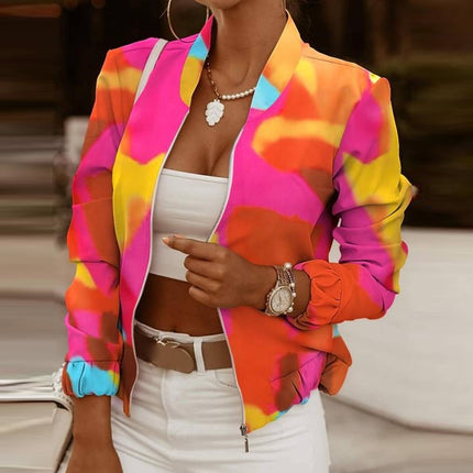 Women's Printed Bomber Jacket - Wnkrs