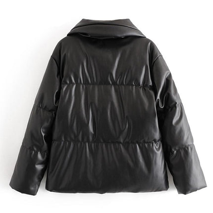 Women's PU Leather Parka - Wnkrs