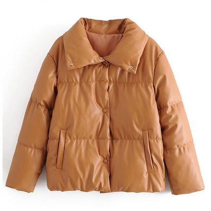 Women's PU Leather Parka - Wnkrs