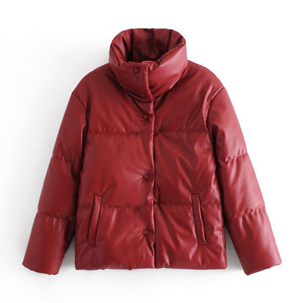 Women's PU Leather Parka - Wnkrs
