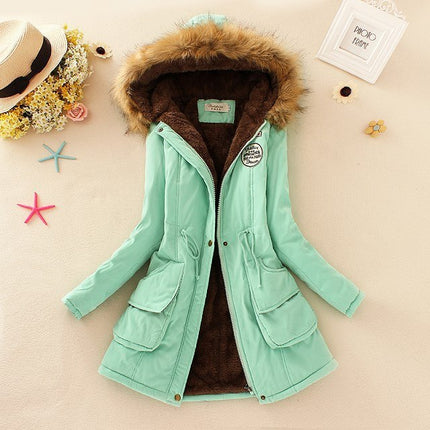 Women's Warm Fur Collar Parka - Wnkrs
