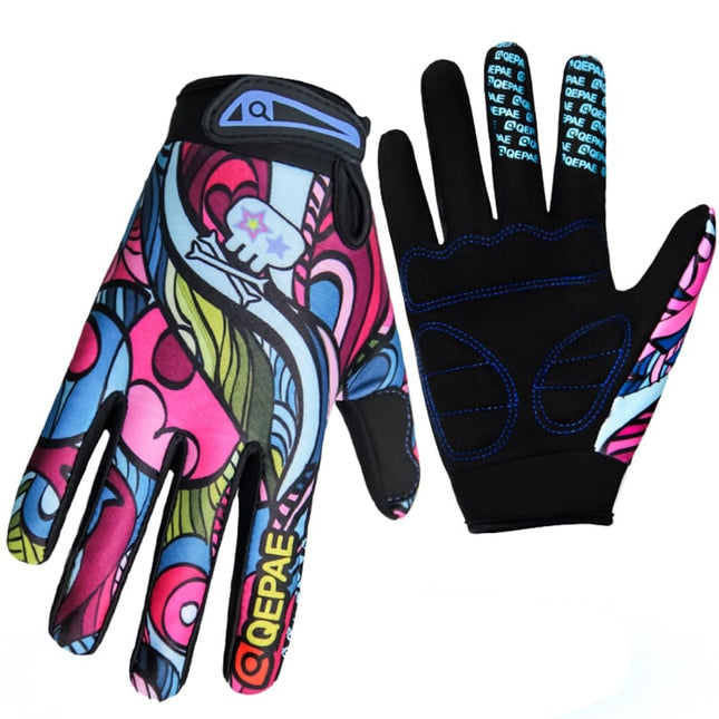 Women's Printed Shockproof Cycling Gloves - Wnkrs