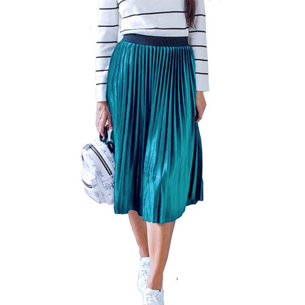 Women's Colorful Pleated Skirt - Wnkrs