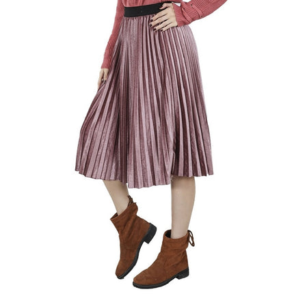 Women's Colorful Pleated Skirt - Wnkrs