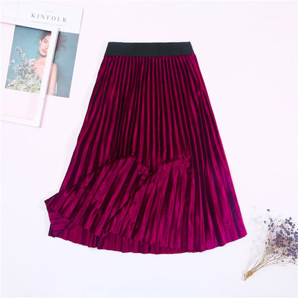 Women's Colorful Pleated Skirt - Wnkrs