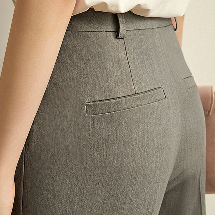 Women's Solid High Waist Trousers - Wnkrs