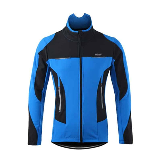 Windproof Men's Thermal Fleece Cycling Jacket - Wnkrs