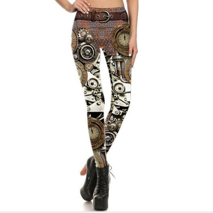 Fashion Casual Skull Printed Elastic Women’s Leggings - Wnkrs