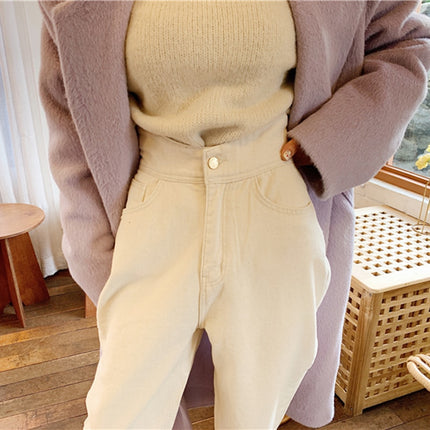 Loose Women's Jeans in White and Blue Colors - Wnkrs