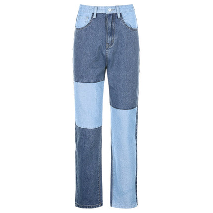Women's Patchwork Style Casual Jeans - Wnkrs