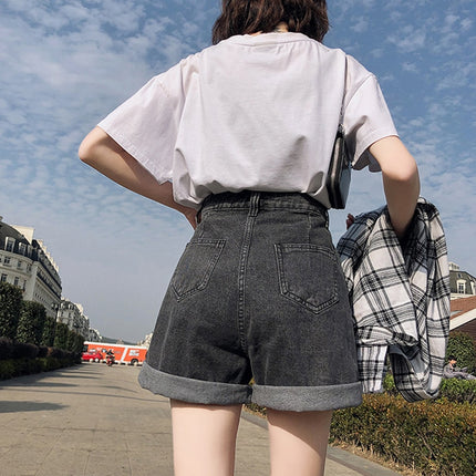 Women's Loose Style Denim Shorts - Wnkrs