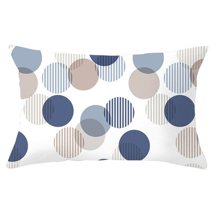 Geometric Patterned Rectangular Cushion Cover - wnkrs