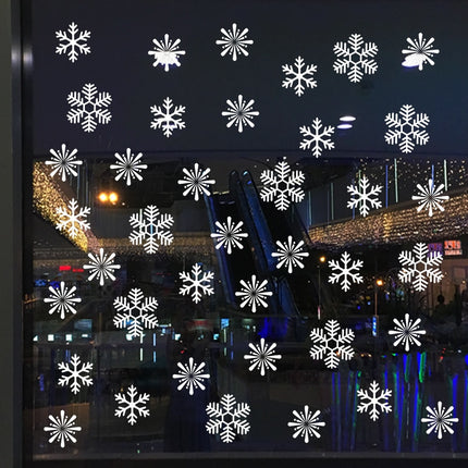 Snowflake Shaped Electrostatic Sticker Set - Wnkrs