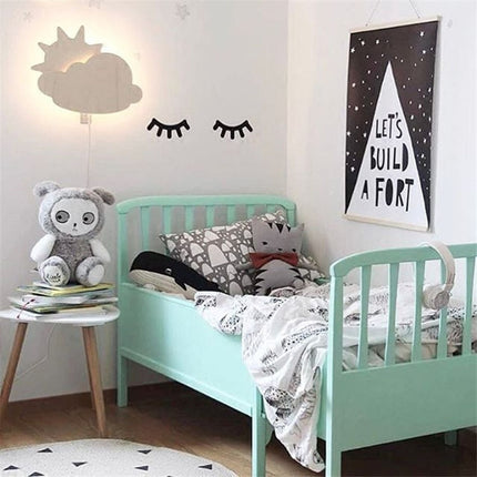 3D Wooden Sleepy Eyes Wall Stickers - wnkrs