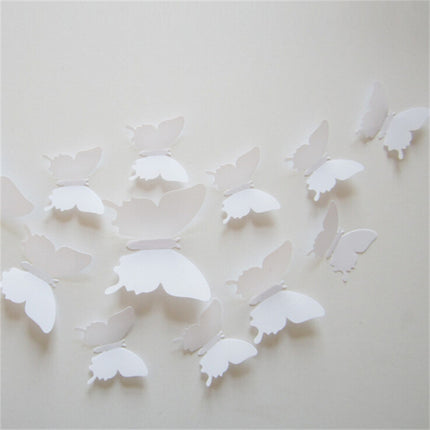 Adhesive Butterfly Wall Stickers for Home Decor, 12 Pcs/Lot - wnkrs