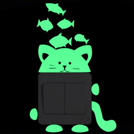 Cartoon Fluorescent Switch Sticker - Wnkrs