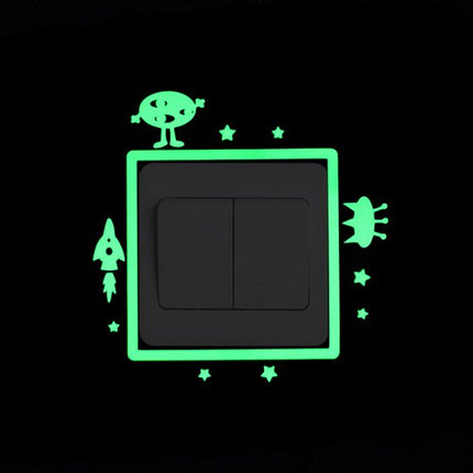 Cartoon Fluorescent Switch Sticker - Wnkrs
