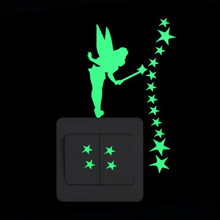 Cartoon Fluorescent Switch Sticker - Wnkrs