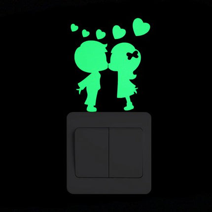Cartoon Fluorescent Switch Sticker - Wnkrs