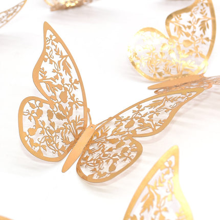 Patterned 3D Butterfly Wall Stickers Set - Wnkrs