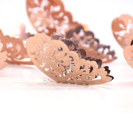 Patterned 3D Butterfly Wall Stickers Set - Wnkrs