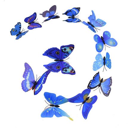 Patterned 3D Butterfly Wall Stickers Set - Wnkrs