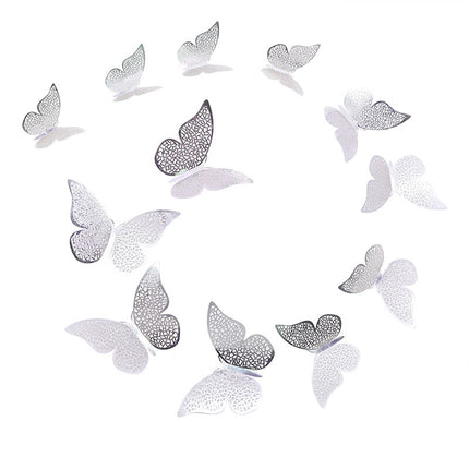 Patterned 3D Butterfly Wall Stickers Set - Wnkrs