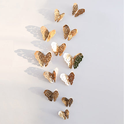 Twelve Hollow Butterfly Wall Stickers - Wnkrs