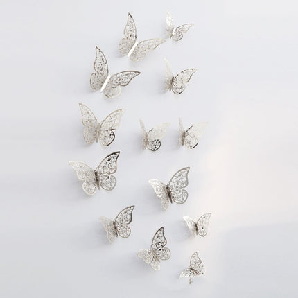 Twelve Hollow Butterfly Wall Stickers - Wnkrs