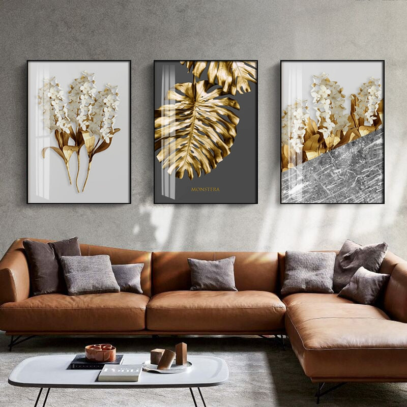 Golden Leaf Canvas Poster