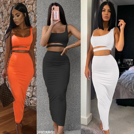 Two Piece Set of Women's Crop Top and Skirt - Wnkrs
