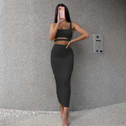 Two Piece Set of Women's Crop Top and Skirt - Wnkrs