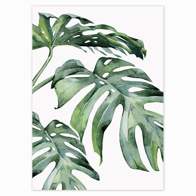 Scandinavian Style Tropical Plants Poster - Wnkrs