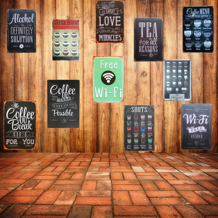 Retro Art Metal Wall Signs - Wnkrs