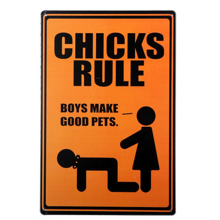 Retro Art Metal Wall Signs - Wnkrs