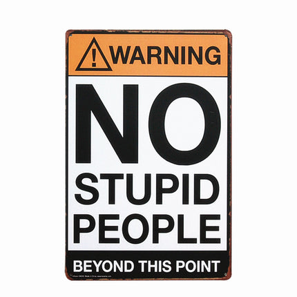 Retro Art Metal Wall Signs - Wnkrs