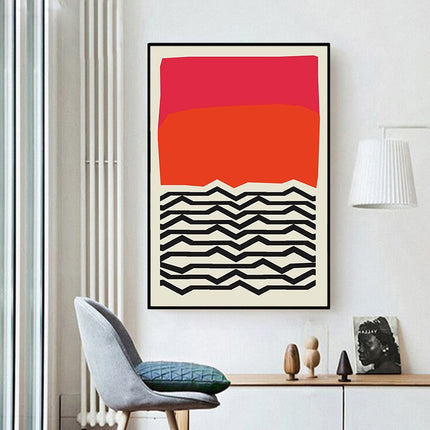 Modern Multicolored Abstract Geometric Wall Poster - Wnkrs