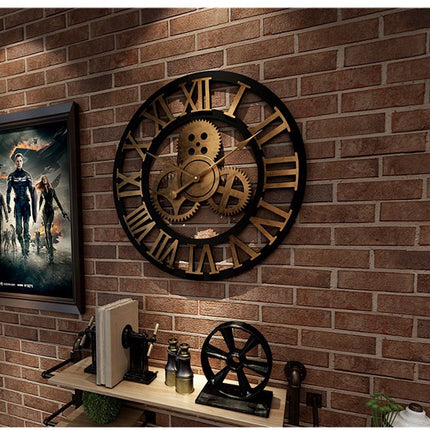 Industrial Style Hollow Wall Clock - wnkrs