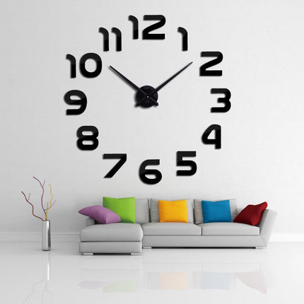 DIY Minimalistic Design Self-Adhesive Wall Clock - wnkrs