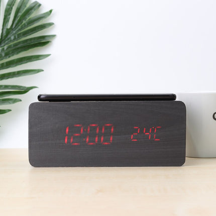 Electric Alarm Clock with Wireless Charging Pad - wnkrs